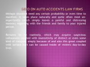 Info on Auto accidents Law firms