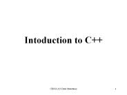Intoduction to C