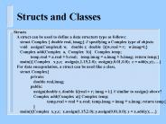 Structs and Classes