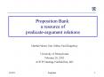 Proposition Bank: a resource of predicate-argument relations PowerPoint PPT Presentation