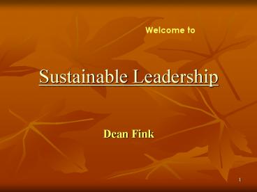 Dean Fink