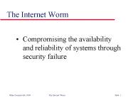 The Internet Worm
