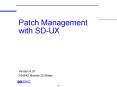 Patch Management with SD-UX PowerPoint PPT Presentation