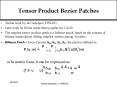 Tensor Product Bezier Patches PowerPoint PPT Presentation