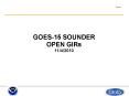 GOES-15 SOUNDER OPEN GIRs 11/4/2010 PowerPoint PPT Presentation