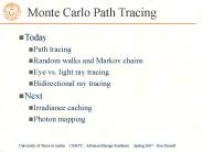 Monte Carlo Path Tracing