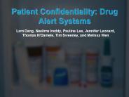 Patient Confidentiality: Drug Alert Systems