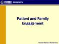 Patient and Family Engagement PowerPoint PPT Presentation