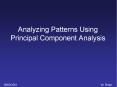Analyzing Patterns Using Principal Component Analysis PowerPoint PPT Presentation