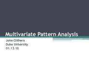 Multivariate Pattern Analysis