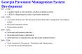 Georgia Pavement Management System Development PowerPoint PPT Presentation