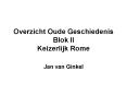 Overzicht Oude Geschiedenis Blok II Keizerlijk Rome PowerPoint PPT Presentation