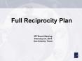Full Reciprocity Plan PowerPoint PPT Presentation