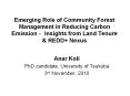 Emerging Role of Community Forest Management in Reducing Carbon Emission -Insights from Land Tenure PowerPoint PPT Presentation