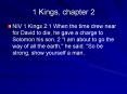 1 Kings, chapter 2 PowerPoint PPT Presentation