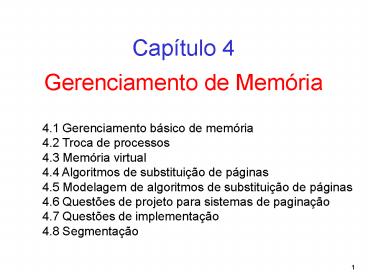 Gerenciamento de Mem