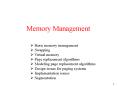 Memory Management PowerPoint PPT Presentation