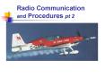 Radio Communication and Procedures pt 2 PowerPoint PPT Presentation