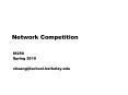 Network Competition PowerPoint PPT Presentation
