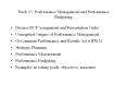 Week 13: Performance Management and Performance Budgeting PowerPoint PPT Presentation