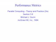 Performance Metrics