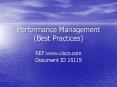 Performance Management (Best Practices) PowerPoint PPT Presentation