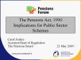 The Pensions Act, 1990 Implications for Public Sector Schemes PowerPoint PPT Presentation