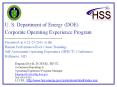 U. S. Department of Energy (DOE) PowerPoint PPT Presentation