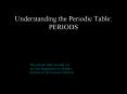 Understanding the Periodic Table: PERIODS PowerPoint PPT Presentation