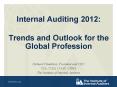 Internal Auditing 2012:  Trends and Outlook for the Global Profession PowerPoint PPT Presentation