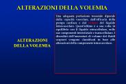 ALTERAZIONI DELLA VOLEMIA