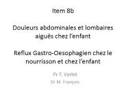 Item 8b Douleurs abdominales et lombaires aigu