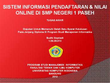 PPT – SISTEM INFORMASI MANAJEMEN PowerPoint presentation | free to ...