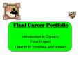 Final Career Portfolio PowerPoint PPT Presentation