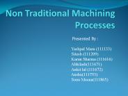 advanced and hybrid machining process