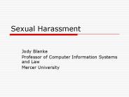 Sexual Harassment