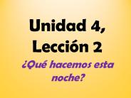 Unidad 4, Lecci