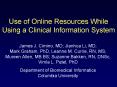 Use of Online Resources While Using a Clinical Information System PowerPoint PPT Presentation