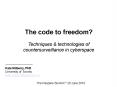 The code to freedom? PowerPoint PPT Presentation
