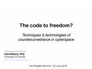The code to freedom?