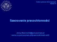 Szacowanie pracochlonnosci