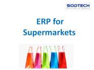 ERP Software for Supermarkets
