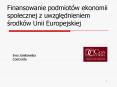 Finansowanie podmiot PowerPoint PPT Presentation
