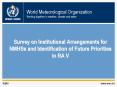 Survey on Institutional Arrangements for NMHSs and Identification of Future Priorities in RA V PowerPoint PPT Presentation