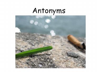 Antonyms