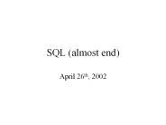 SQL (almost end)