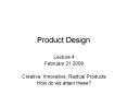 Product Design PowerPoint PPT Presentation