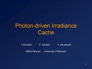 Photon-driven Irradiance Cache