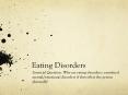 Eating Disorders PowerPoint PPT Presentation