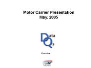 Motor Carrier Presentation